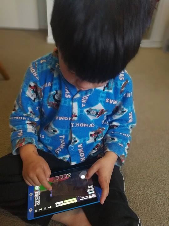 Child on a device